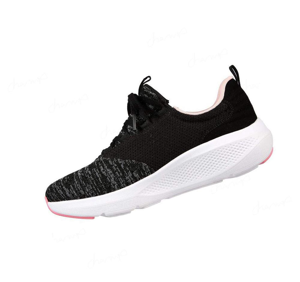 Zapatillas Deportivos Skechers GOrun Elevate - Pleasant Days Mujer Negras Rosas | 80AT8_AR