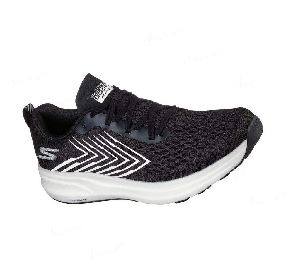 Zapatillas Deportivos Skechers GOrun Ride Flow Hombre Negras Blancas | AT25E_AR