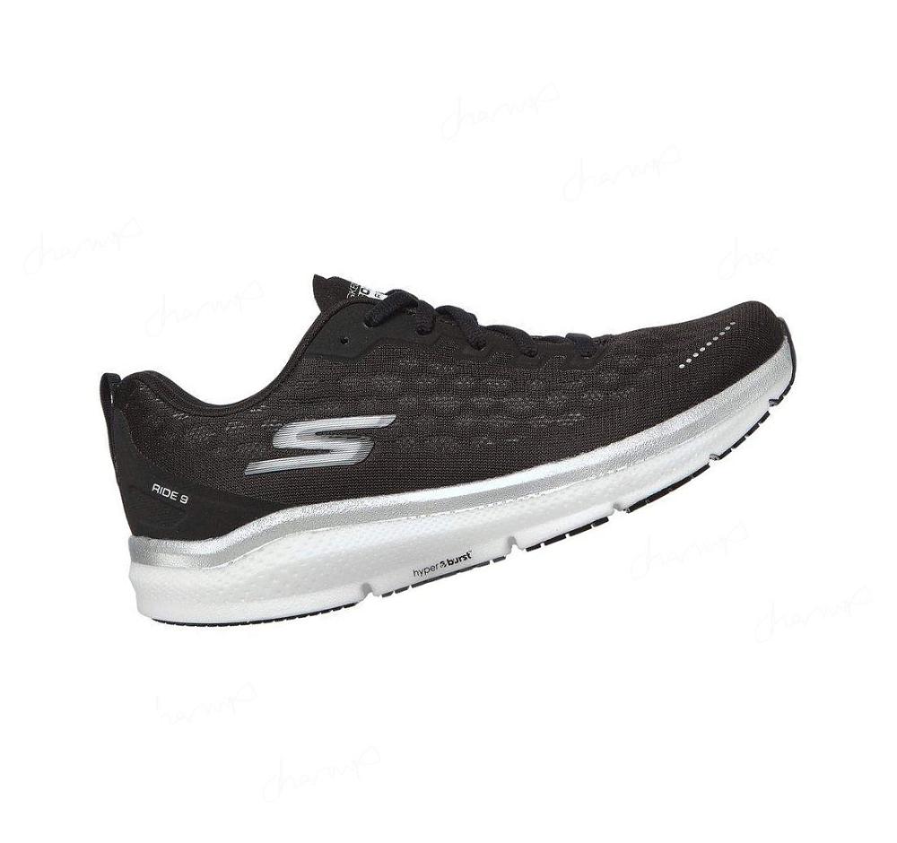 Zapatillas Deportivos Skechers GOrun Ride 9 Mujer Negras Blancas | T2590_AR