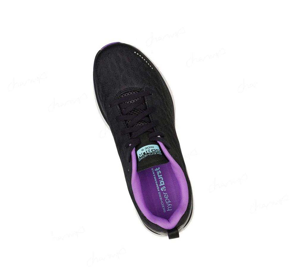 Zapatillas Deportivos Skechers GOrun Ride 9 Mujer Negras Moradas | T2ATE_AR