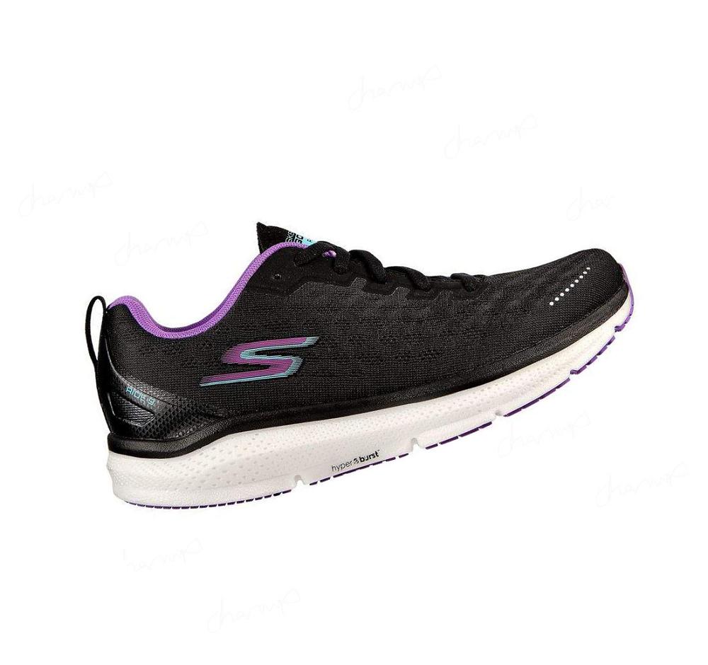 Zapatillas Deportivos Skechers GOrun Ride 9 Mujer Negras Moradas | T2ATE_AR