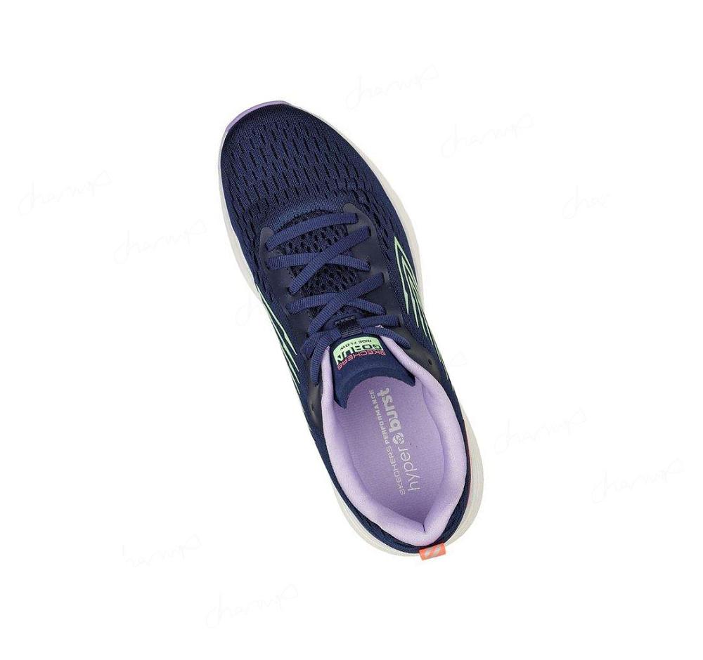 Zapatillas Deportivos Skechers GOrun Ride Flow Mujer Azul Marino Multicolor | T2T25_AR