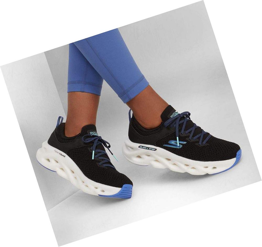 Zapatillas Deportivos Skechers GOrun Swirl Tech - Dash Charge Mujer Negras | T29AL_AR