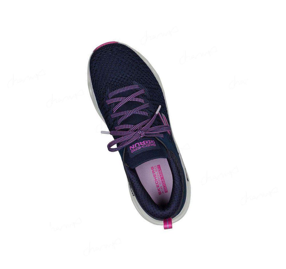 Zapatillas Deportivos Skechers GOrun Swirl Tech - Dash Charge Mujer Azul Marino | T29TD_AR