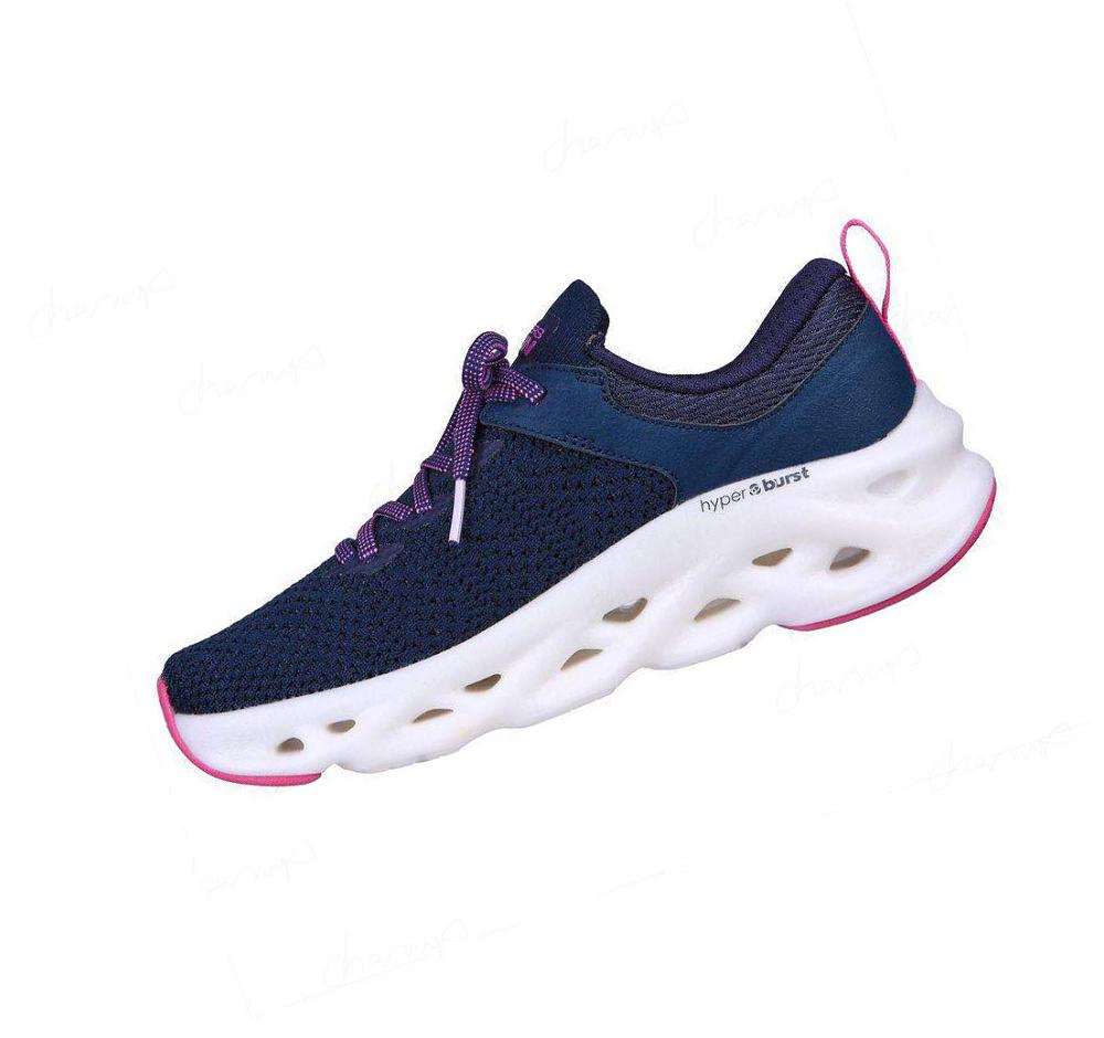 Zapatillas Deportivos Skechers GOrun Swirl Tech - Dash Charge Mujer Azul Marino | T29TD_AR