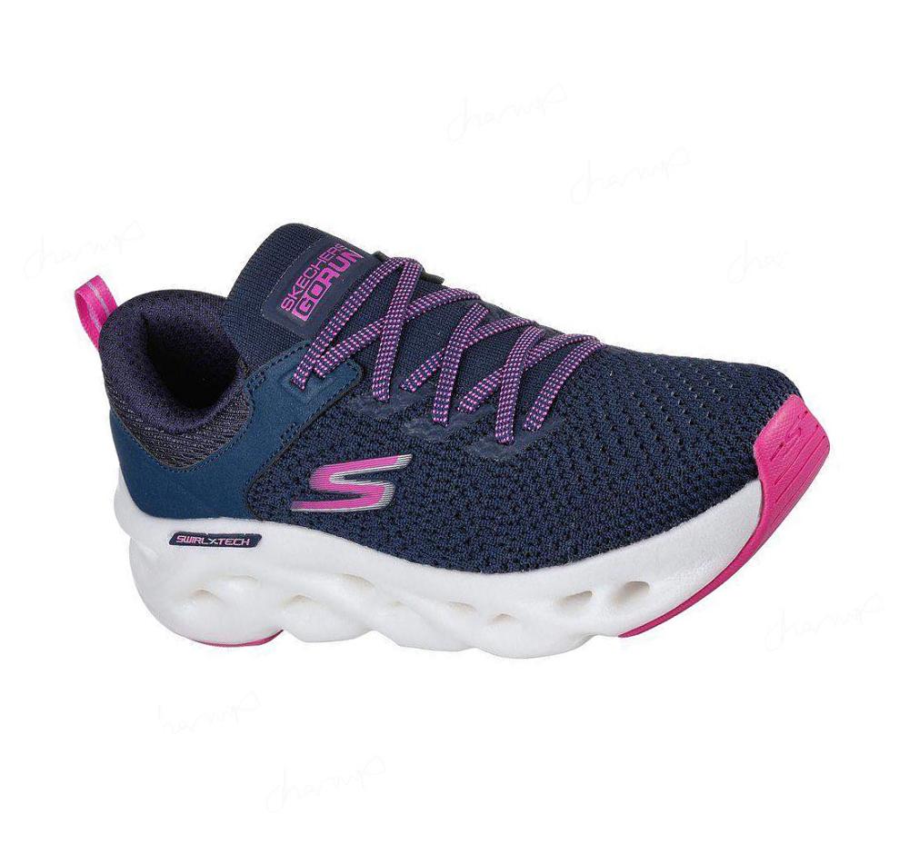 Zapatillas Deportivos Skechers GOrun Swirl Tech - Dash Charge Mujer Azul Marino | T29TD_AR