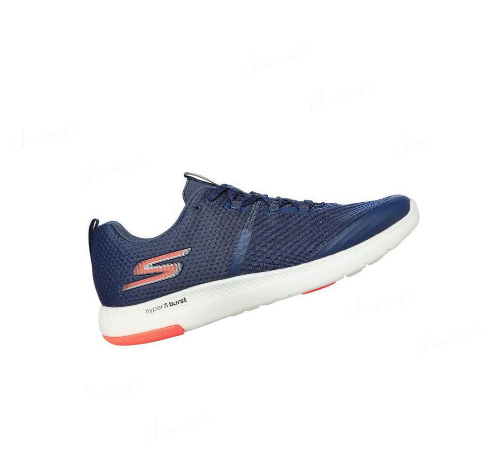 Zapatillas Deportivos Skechers GOtrain Viper Deporte Hombre Azul Marino Coral | A5898_AR