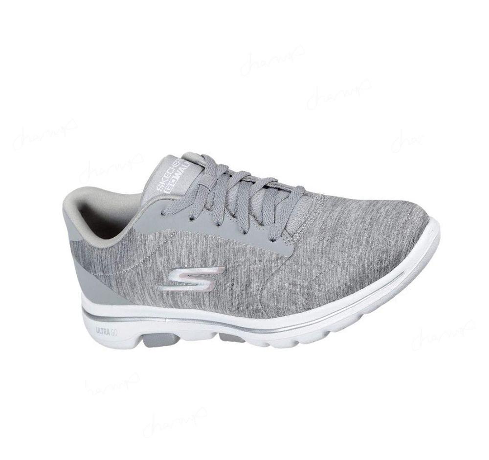 Zapatillas Deportivos Skechers GOwalk 5 - True Mujer Gris | A635A_AR