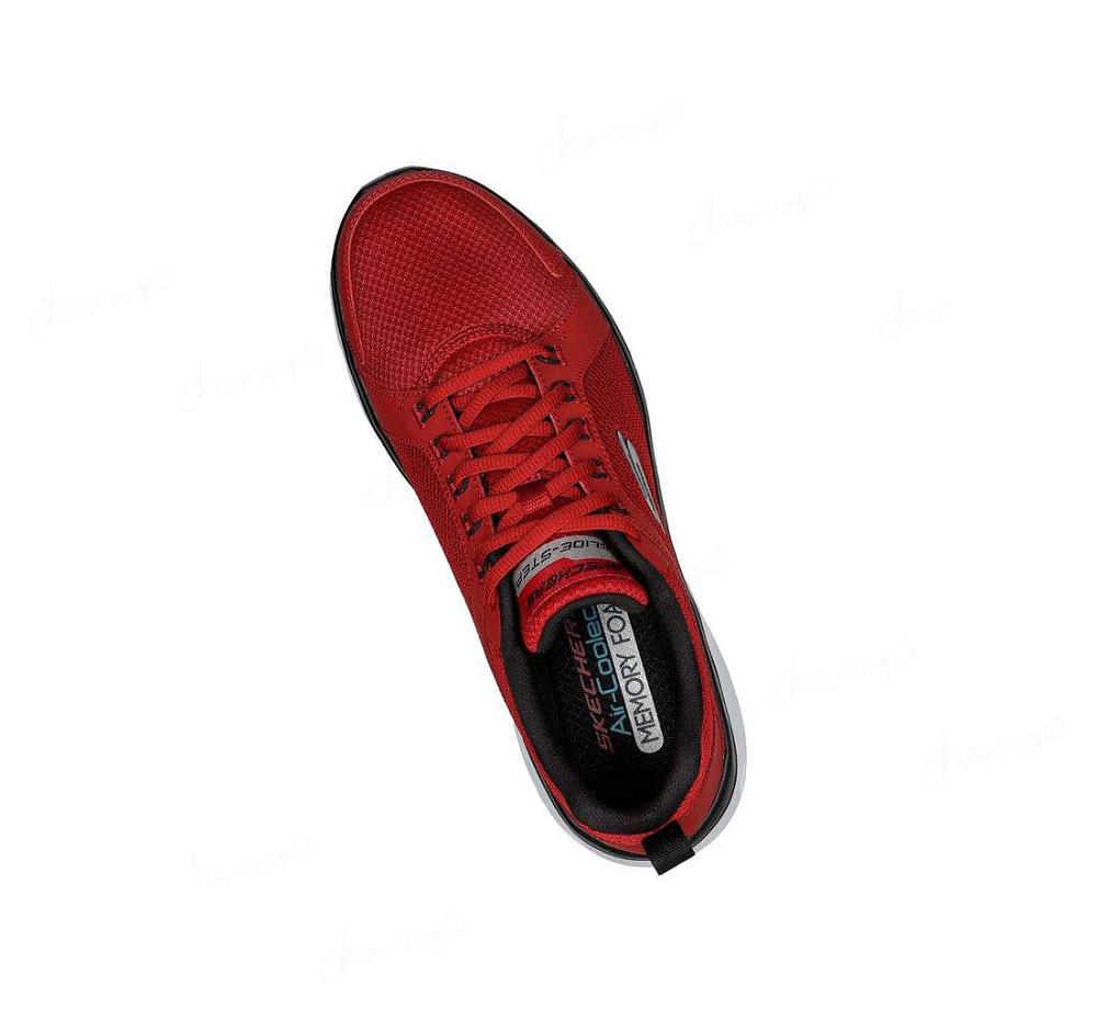 Zapatillas Deportivos Skechers Glide-Step Deporte - New Approach Hombre Rojas Negras | 5189B_AR