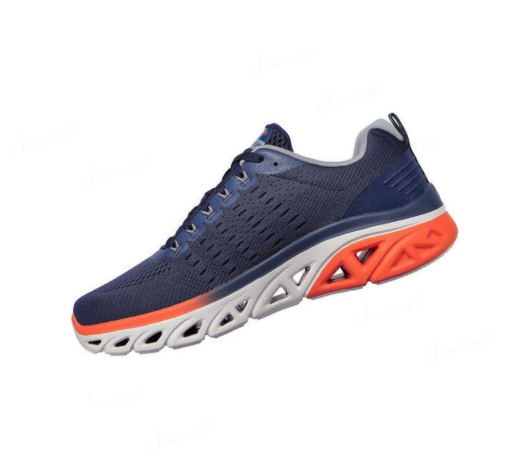 Zapatillas Deportivos Skechers Glide-Step Deporte - New Appeal Hombre Azul Marino Naranjas | 518T8_AR