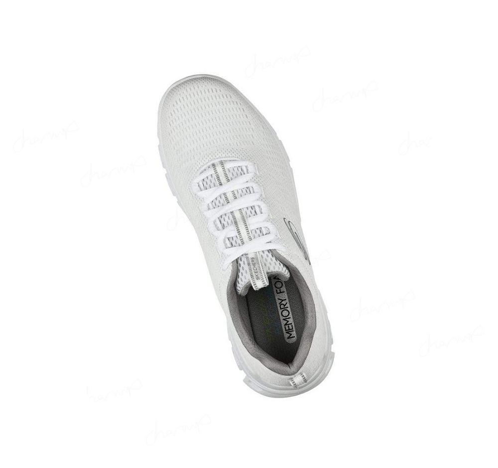 Zapatillas Deportivos Skechers Glide-Step - Fasten Up Hombre Blancas | 5200A_AR