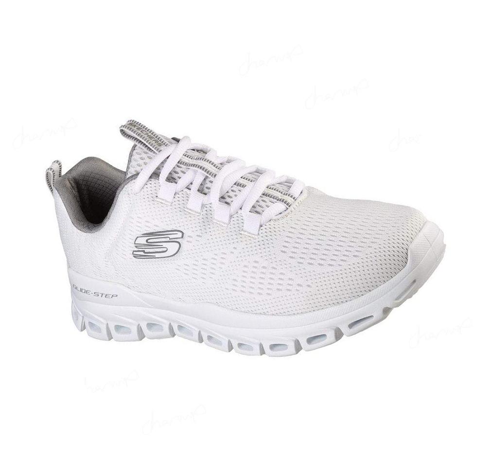 Zapatillas Deportivos Skechers Glide-Step - Fasten Up Hombre Blancas | 5200A_AR