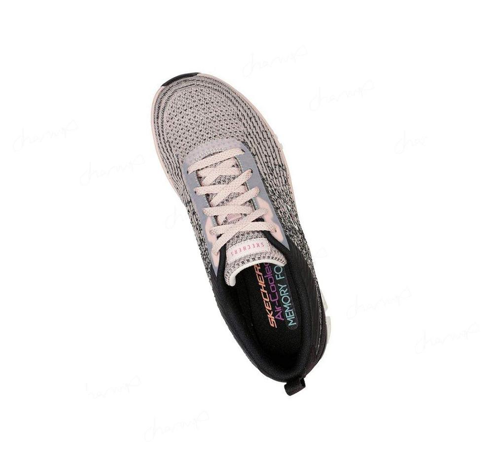 Zapatillas Deportivos Skechers Glide-Step Deporte - Head Start Mujer Negras Rosas | A123D_AR