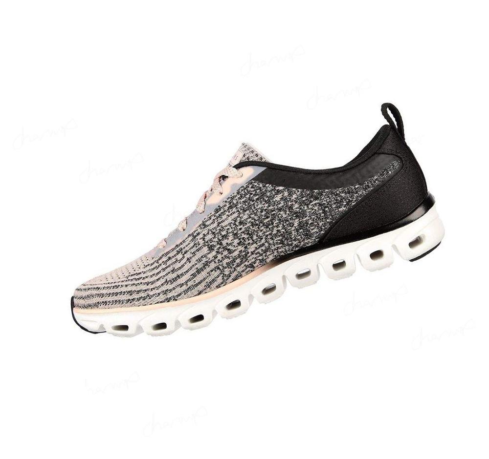 Zapatillas Deportivos Skechers Glide-Step Deporte - Head Start Mujer Negras Rosas | A123D_AR