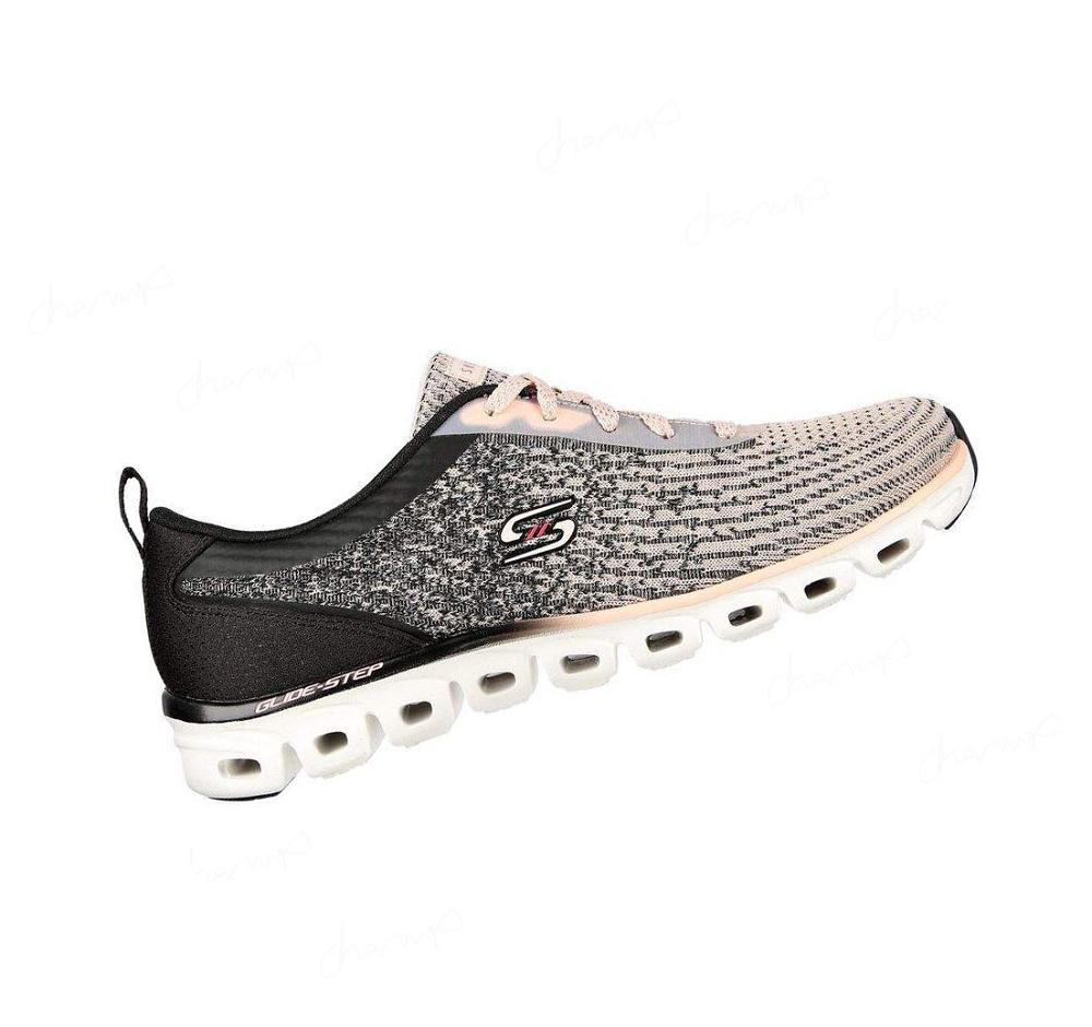 Zapatillas Deportivos Skechers Glide-Step Deporte - Head Start Mujer Negras Rosas | A123D_AR