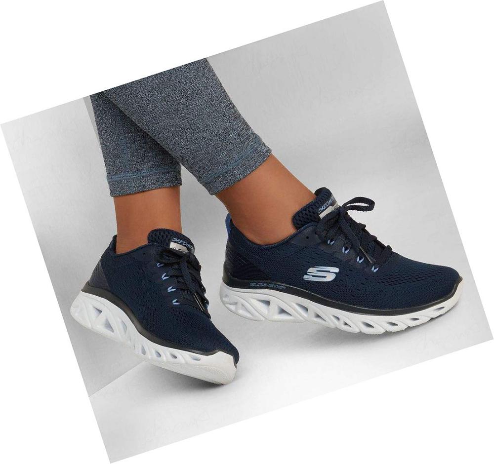 Zapatillas Deportivos Skechers Glide-Step Deporte - New Facets Mujer Azul Marino | A198L_AR