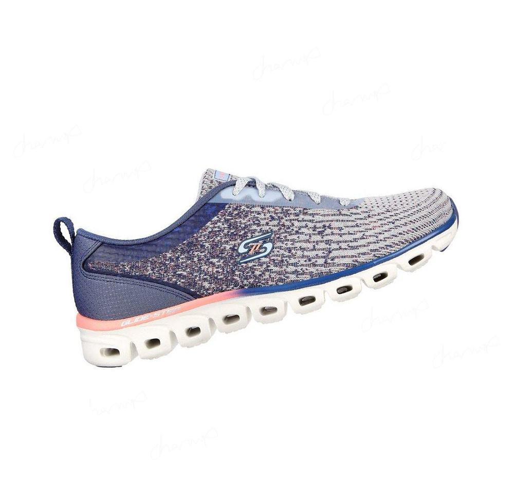 Zapatillas Deportivos Skechers Glide-Step Deporte - Head Start Mujer Gris Moradas | A1A8C_AR