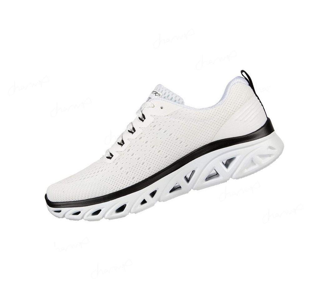 Zapatillas Deportivos Skechers Glide-Step Deporte - New Facets Mujer Blancas Negras | A2A80_AR