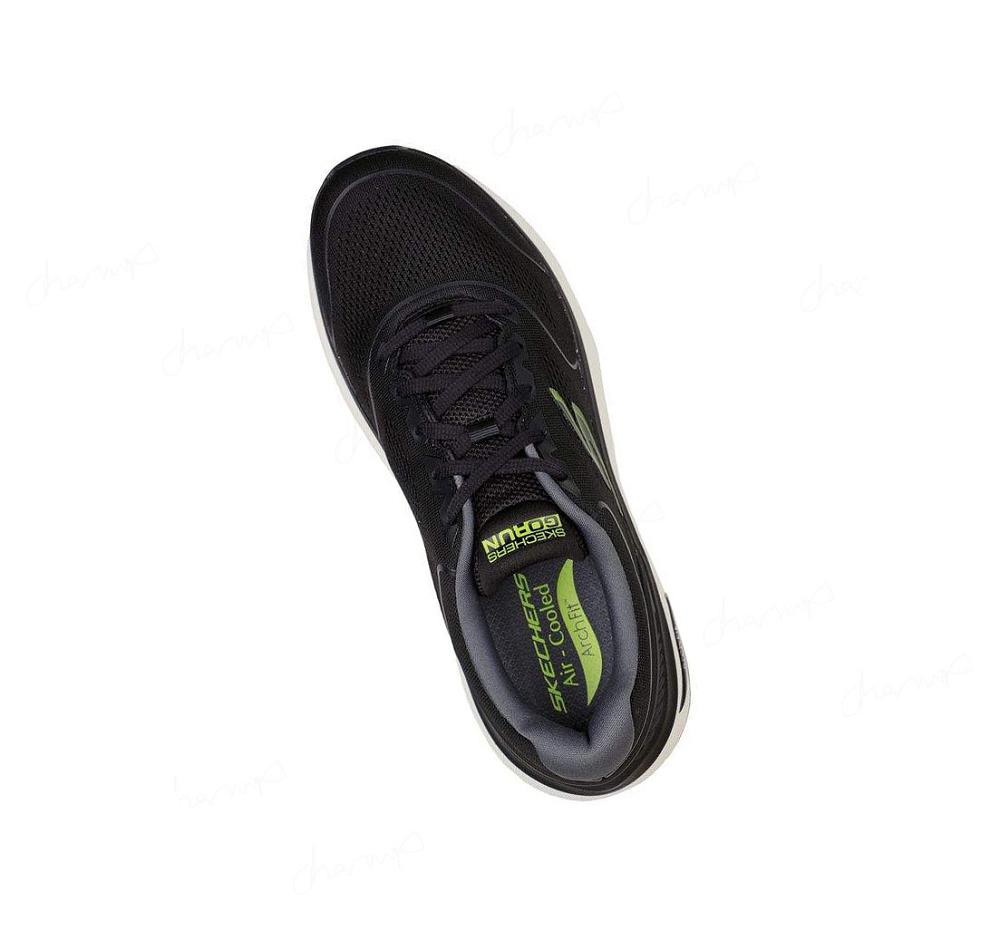 Zapatillas Deportivos Skechers Max Cushioning Arch Fit - Switchboard Hombre Negras Verde Claro | 636AR_AR