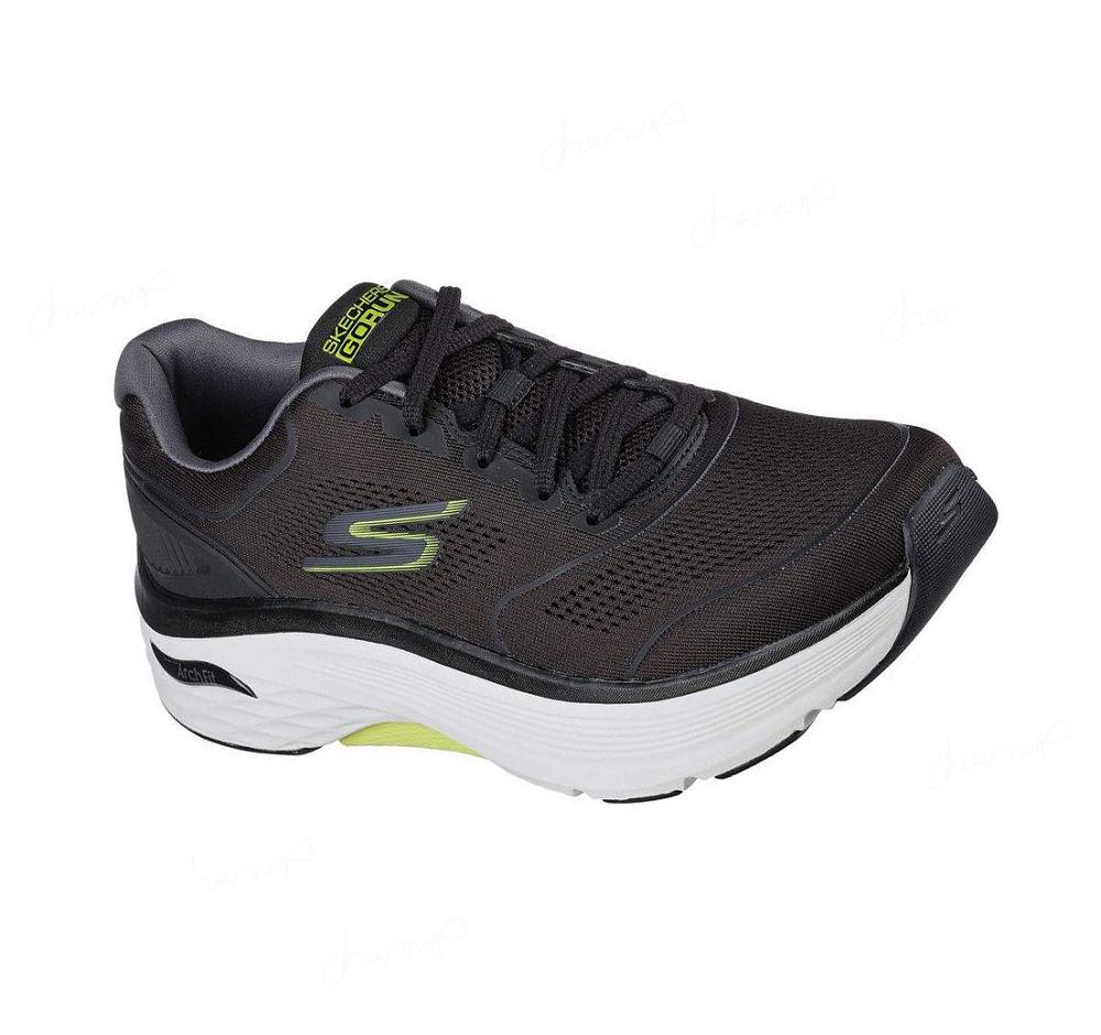 Zapatillas Deportivos Skechers Max Cushioning Arch Fit - Switchboard Hombre Negras Verde Claro | 636AR_AR