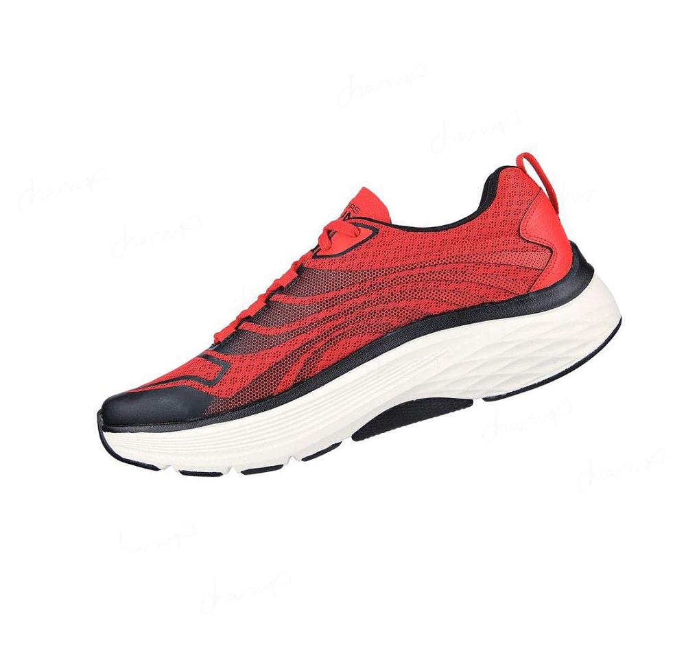 Zapatillas Deportivos Skechers Max Cushioning Arch Fit: Enigma Hombre Rojas Negras | 6389E_AR