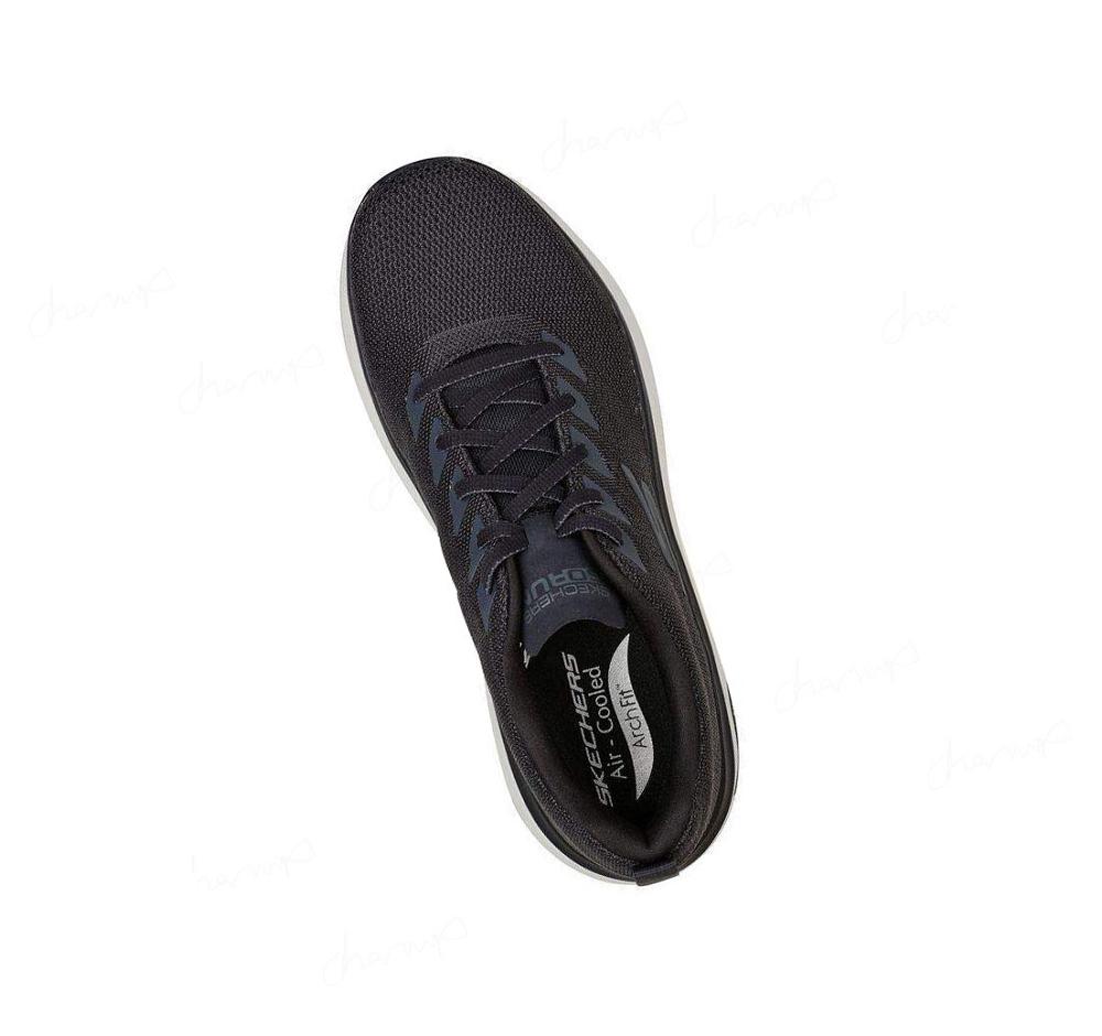 Zapatillas Deportivos Skechers Max Cushioning Arch Fit - Unifier Hombre Negras Blancas | 638TD_AR