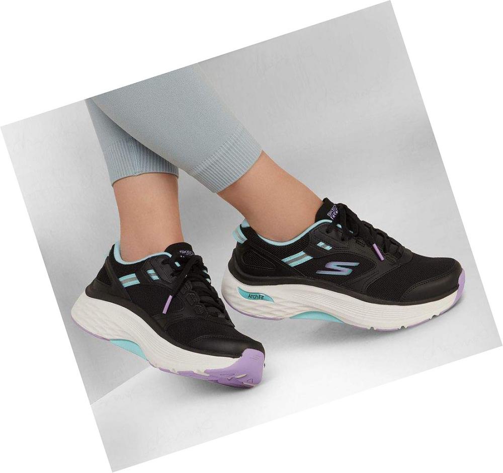 Zapatillas Deportivos Skechers Max Cushioning Arch Fit - Fast Dash Mujer Negras | 6923A_AR