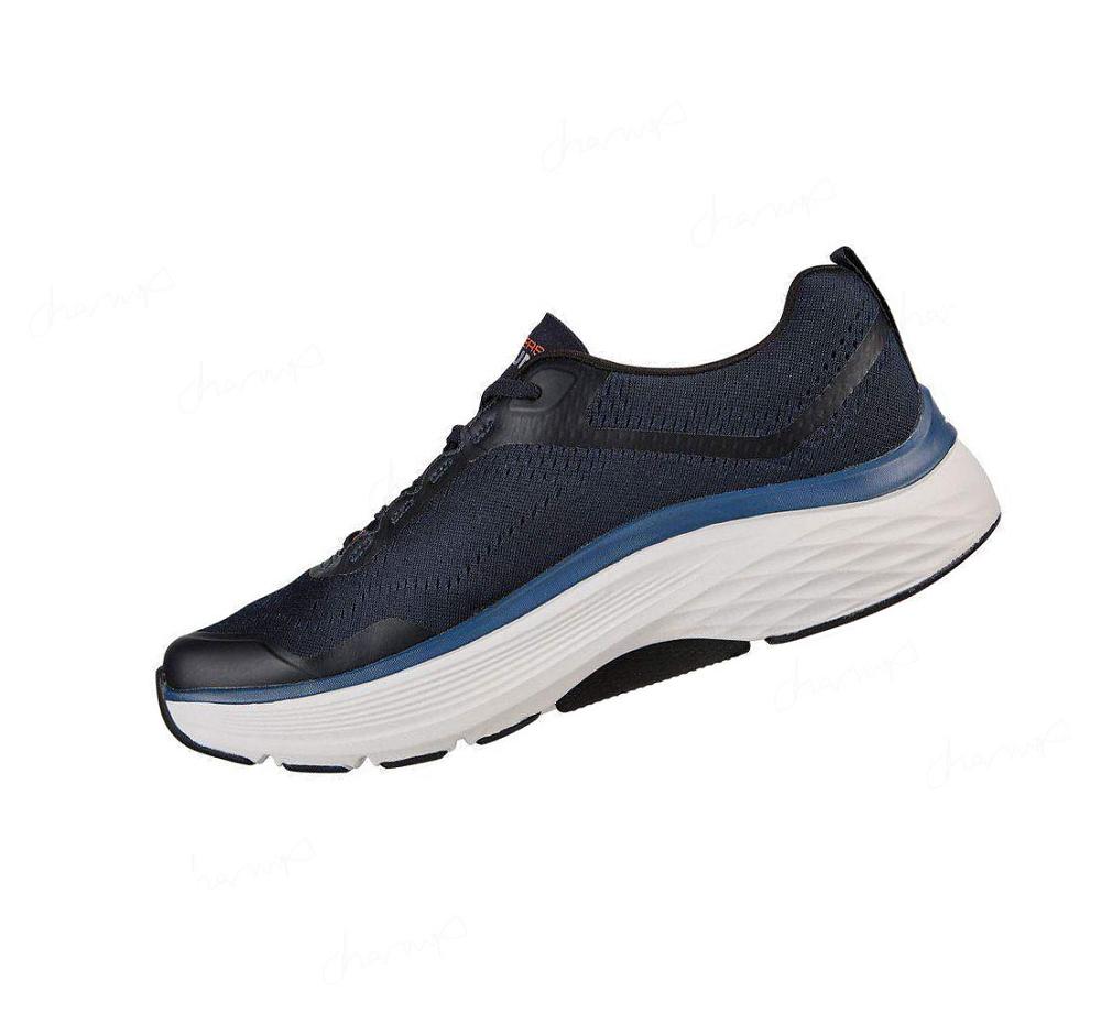 Zapatillas Deportivos Skechers Max Cushioning Arch Fit Hombre Azul Marino Naranjas | 6A1A5_AR