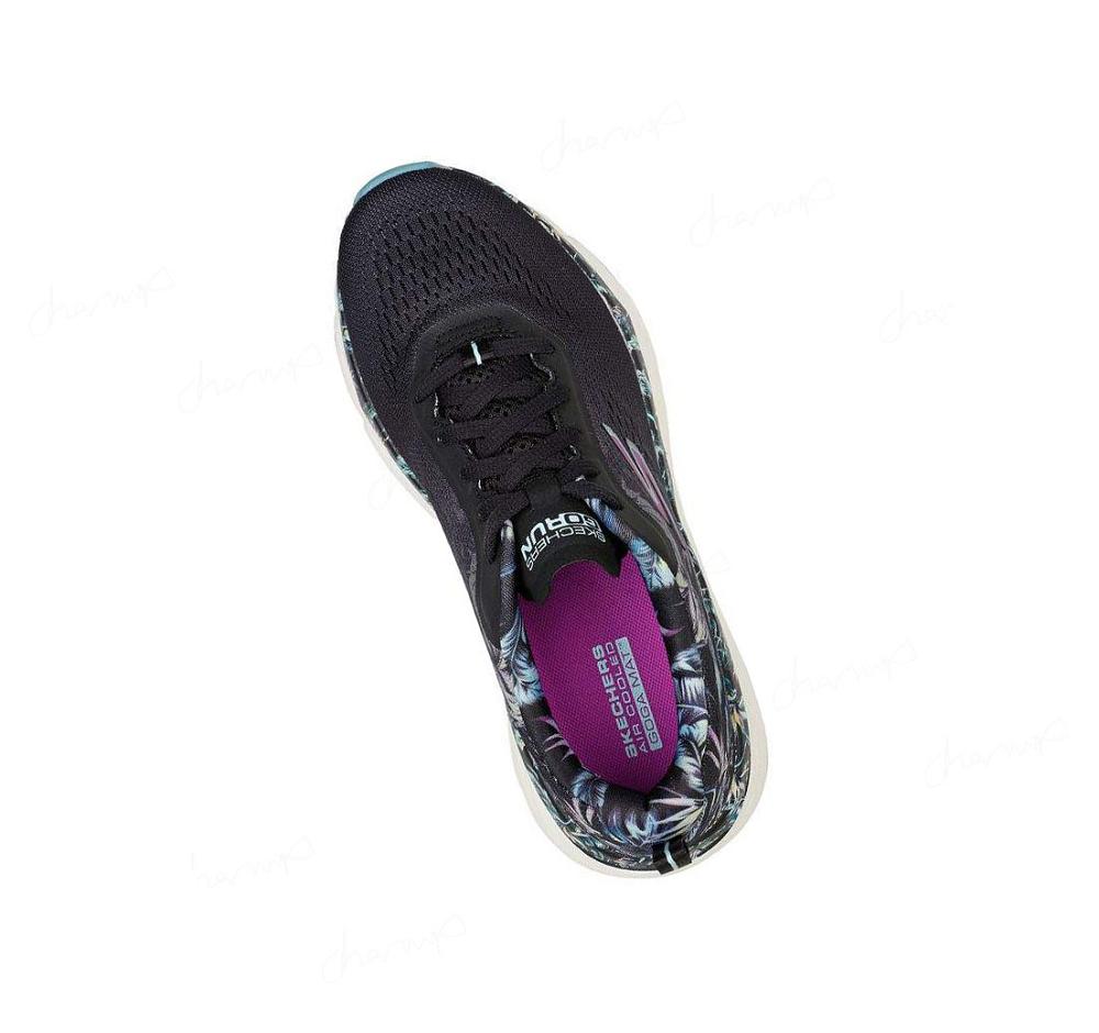 Zapatillas Deportivos Skechers Max Cushioning Elite - Blooming Paradise Mujer Negras Multicolor | A9233_AR