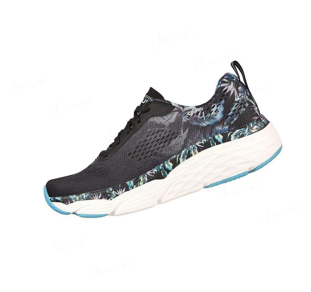 Zapatillas Deportivos Skechers Max Cushioning Elite - Blooming Paradise Mujer Negras Multicolor | A9233_AR