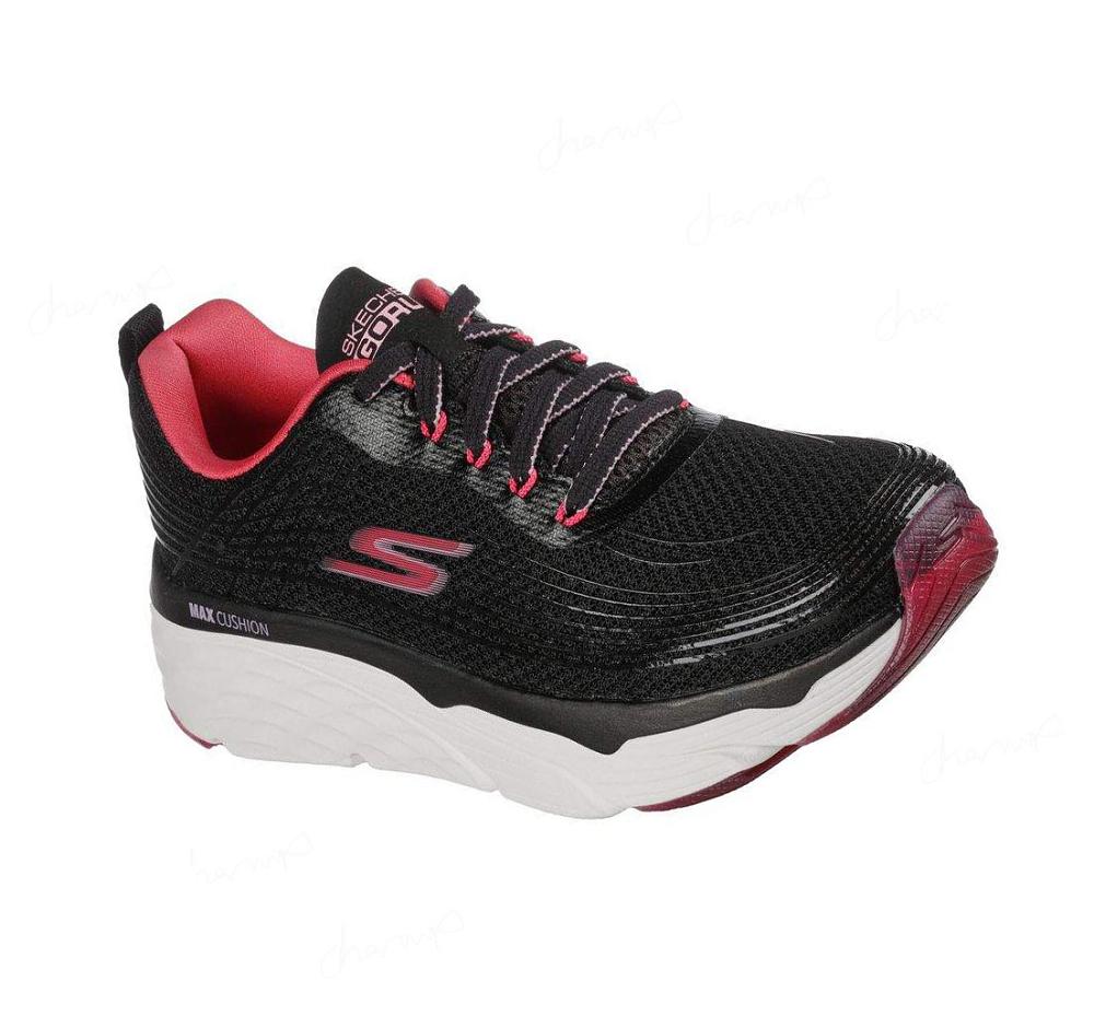 Zapatillas Deportivos Skechers Max Cushioning Elite - Alekos Mujer Negras Rosas | T123Q_AR