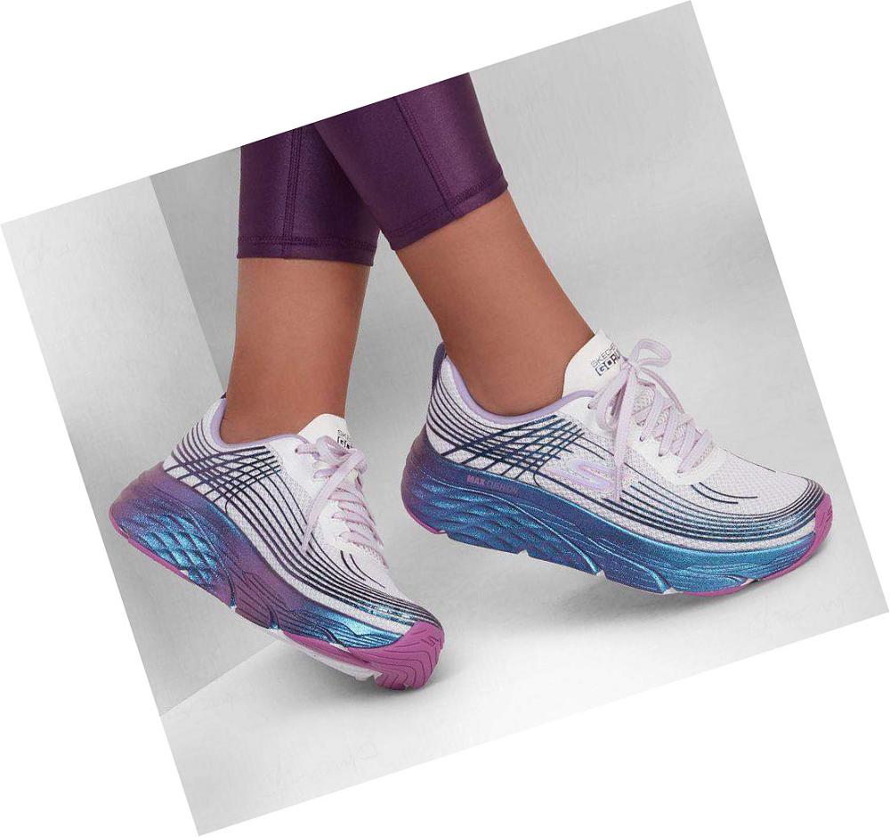 Zapatillas Deportivos Skechers Max Cushioning Elite - Wild Stride Mujer Blancas | T323D_AR