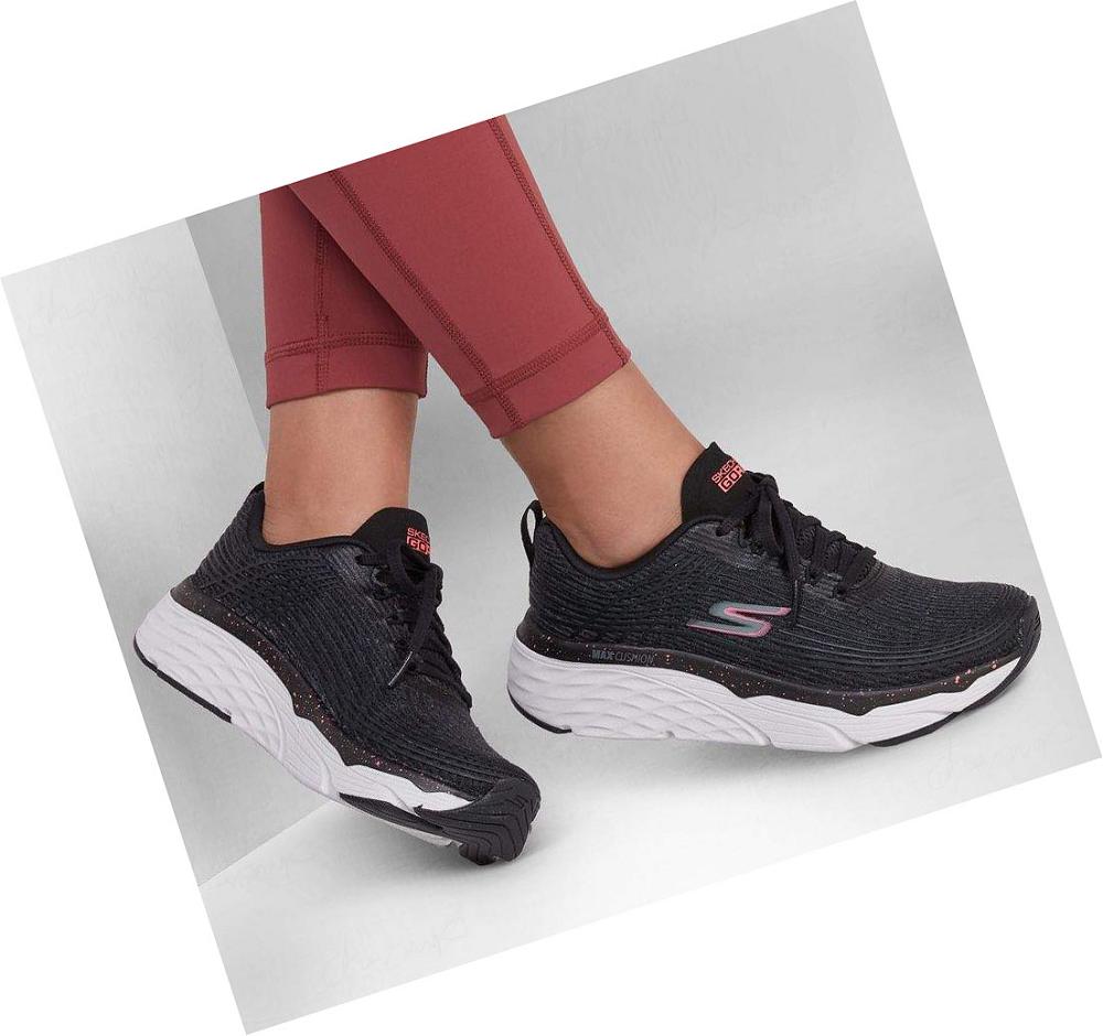 Zapatillas Deportivos Skechers Max Cushioning Elite - Your Planet Mujer Negras Rosas | T3A8C_AR