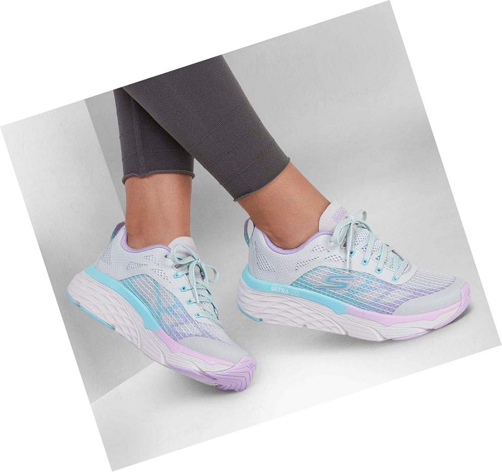 Zapatillas Deportivos Skechers Max Cushioning Elite - Even Stride Mujer Gris Lavanda | T59AK_AR