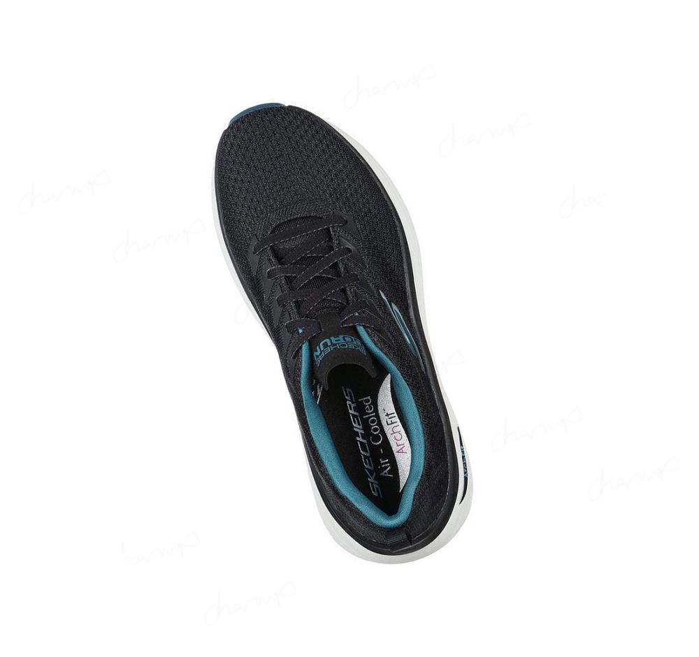 Zapatillas Deportivos Skechers Max Cushioning Arch Fit Mujer Negras | T5AAW_AR