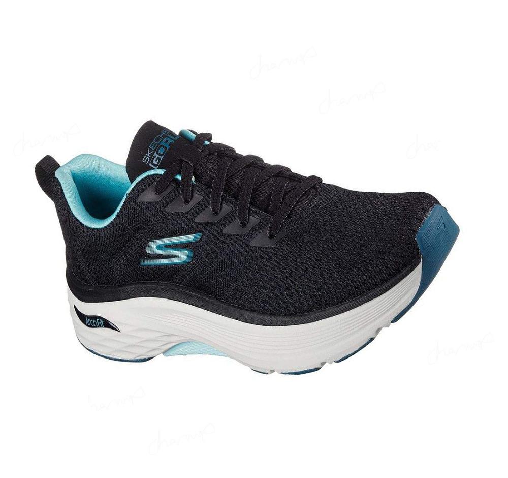 Zapatillas Deportivos Skechers Max Cushioning Arch Fit Mujer Negras | T5AAW_AR