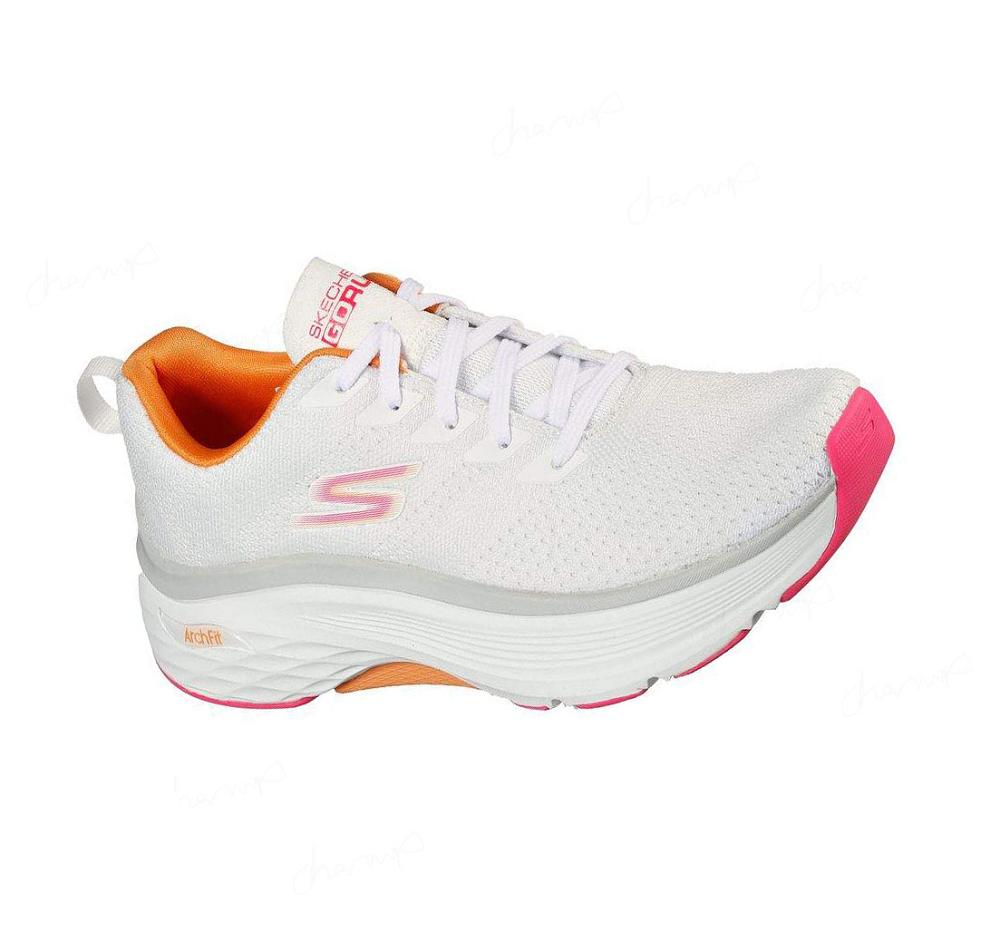 Zapatillas Deportivos Skechers Max Cushioning Arch Fit Mujer Blancas | T5ATA_AR