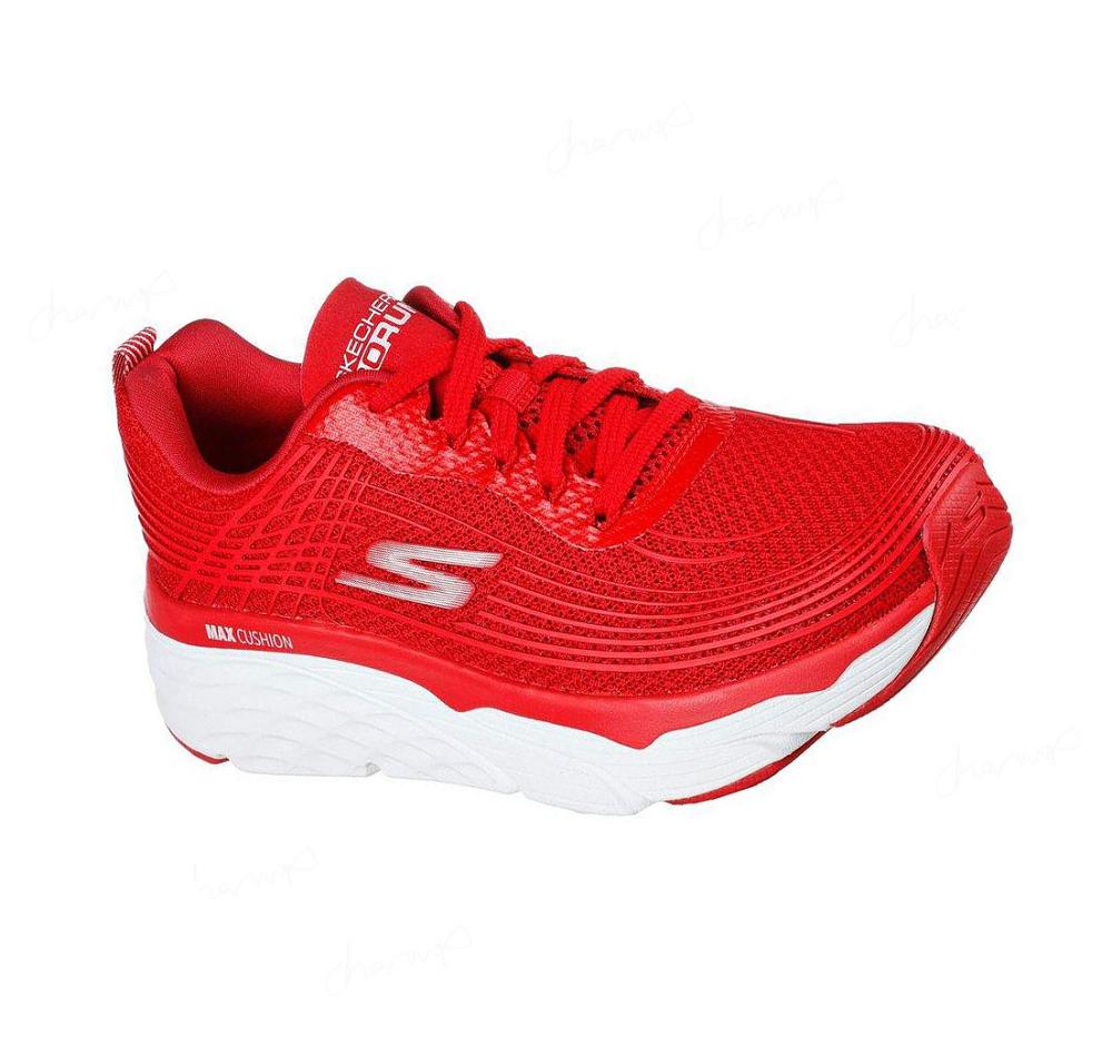 Zapatillas Deportivos Skechers Max Cushioning Elite Mujer Rojas | TAT33_AR