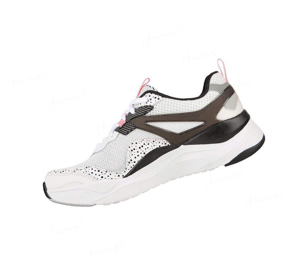 Zapatillas Deportivos Skechers Mira - Big Praise Mujer Blancas Negras | A998L_AR