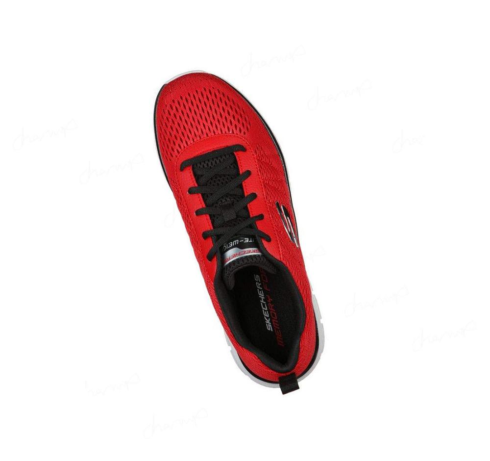 Zapatillas Deportivos Skechers Pista - Moulton Hombre Rojas Negras | A2258_AR