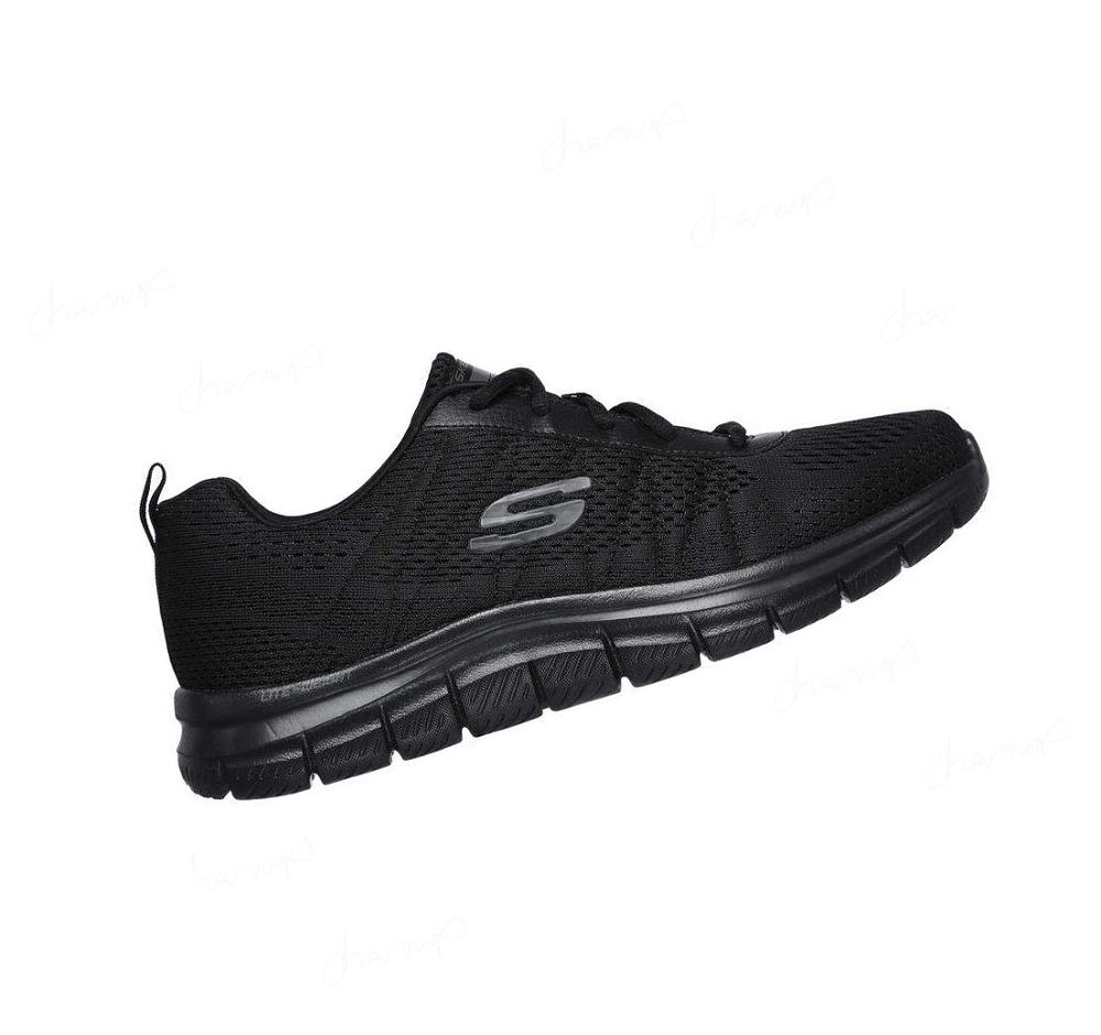 Zapatillas Deportivos Skechers Pista - Moulton Hombre Negras | A2500_AR