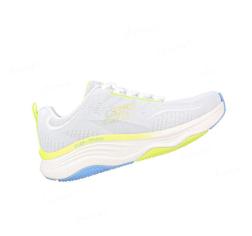 Zapatillas Deportivos Skechers Relaxed Fit: D'Lux Fitness Mujer Blancas Multicolor | 31A8K_AR