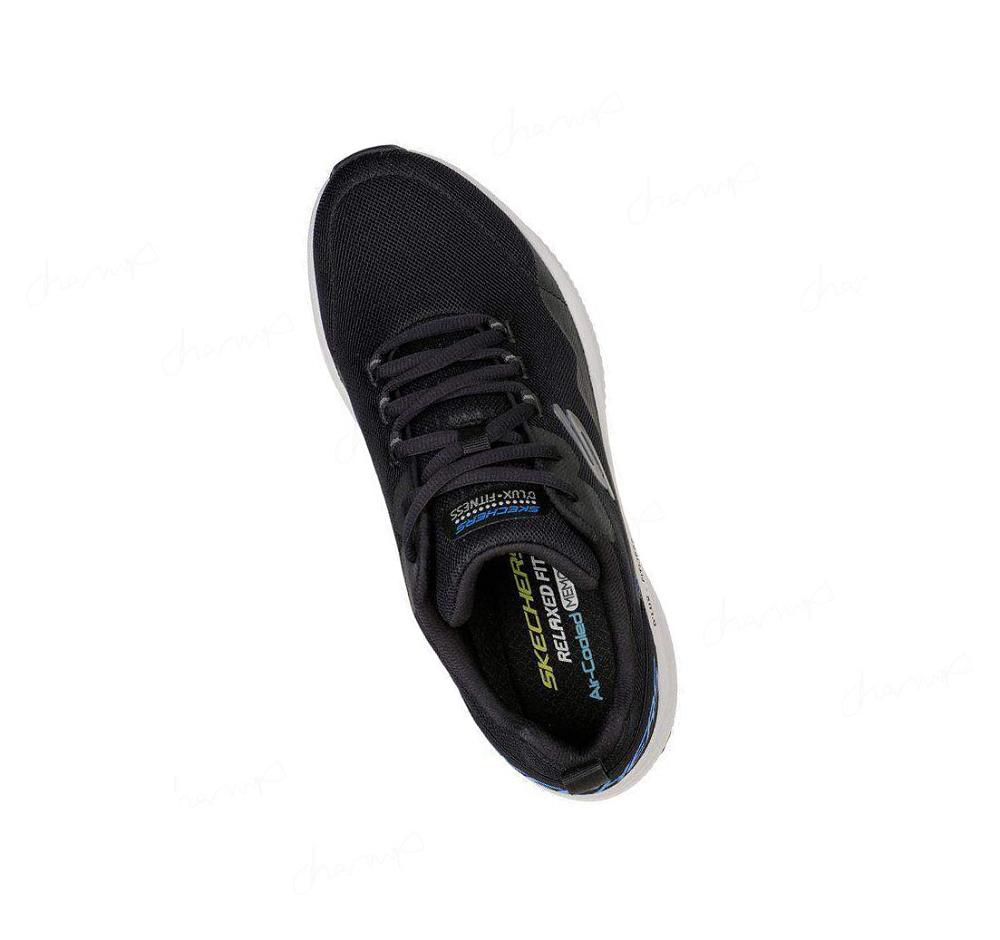 Zapatillas Deportivos Skechers Relaxed Fit: D'Lux Fitness - Roam Free Hombre Negras | 5812L_AR