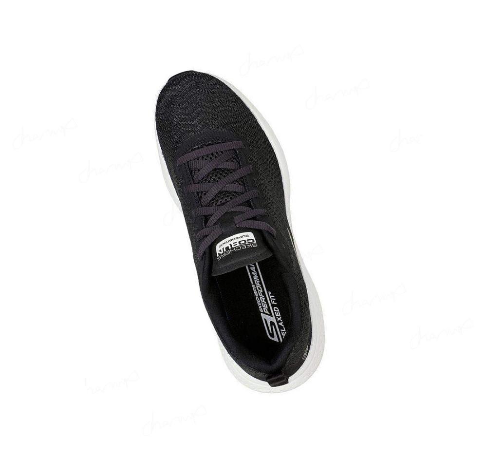 Zapatillas Deportivos Skechers Relaxed Fit: GO RUN Supersonic Mujer Negras Blancas | 69T2W_AR