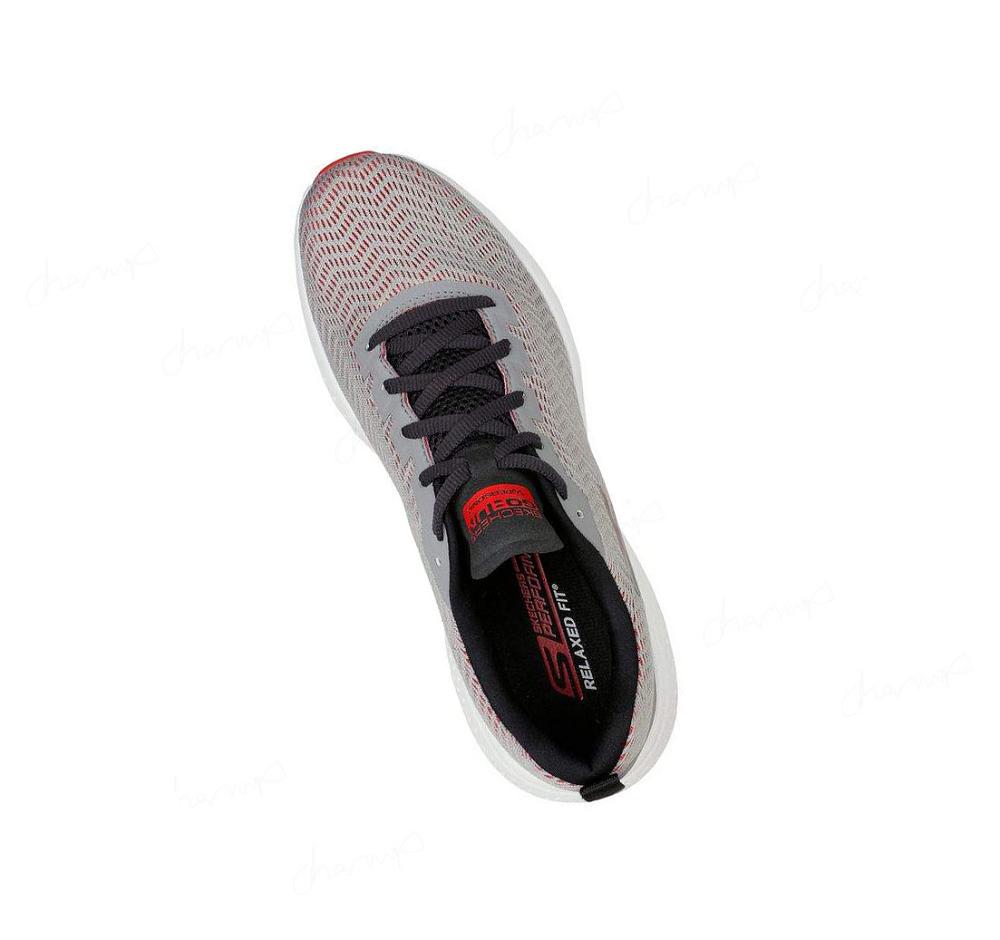 Zapatillas Deportivos Skechers Relaxed Fit®: GO RUN® Supersonic Hombre Gris Rojas | AT00R_AR