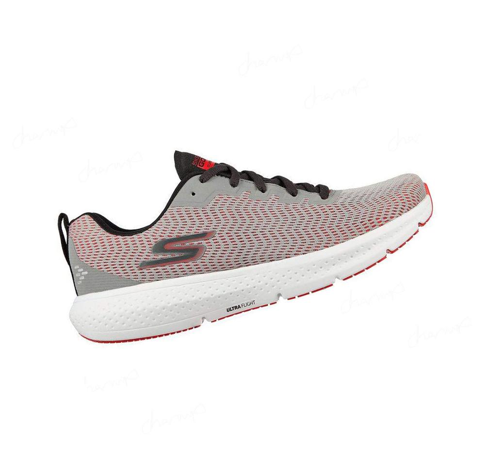 Zapatillas Deportivos Skechers Relaxed Fit®: GO RUN® Supersonic Hombre Gris Rojas | AT00R_AR