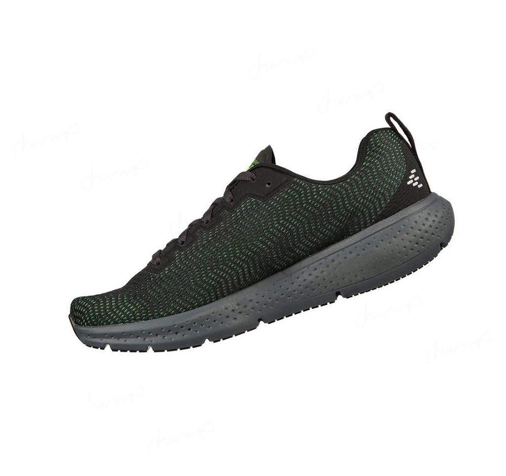 Zapatillas Deportivos Skechers Relaxed Fit®: GO RUN® Supersonic Hombre Negras Verde | AT12L_AR