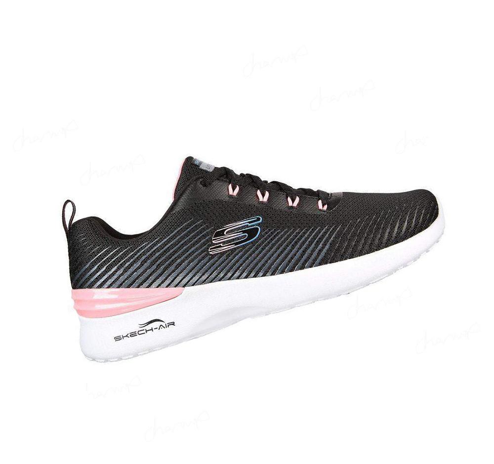 Zapatillas Deportivos Skechers Skech-Air Dynamight - Luminosity Mujer Negras Rosas | 38230_AR