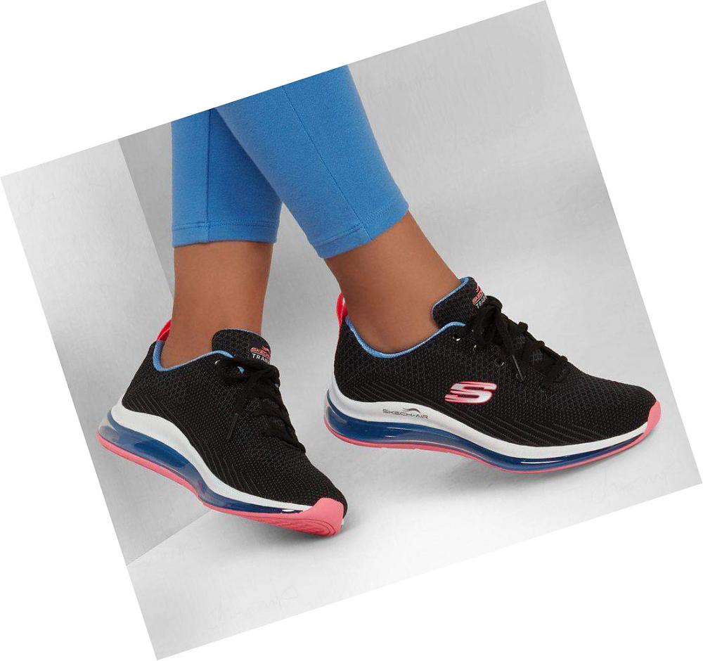 Zapatillas Deportivos Skechers Skech-Air Element 2.0 - Amuse Me Mujer Negras Azules | 39A8B_AR