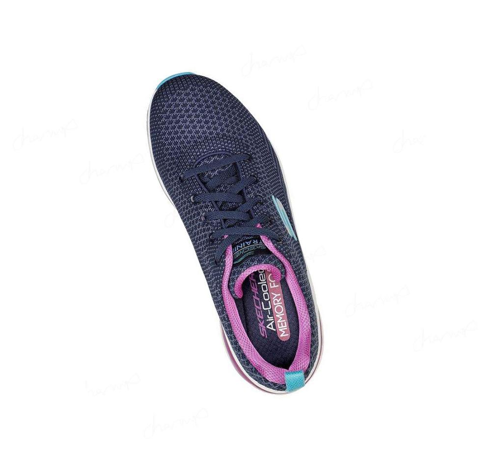 Zapatillas Deportivos Skechers Skech-Air Element 2.0 - Amuse Me Mujer Azul Marino Moradas | 39T3G_AR